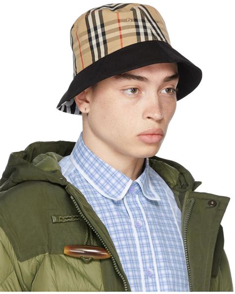 burberry bucket hat white|burberry bucket hats for men.